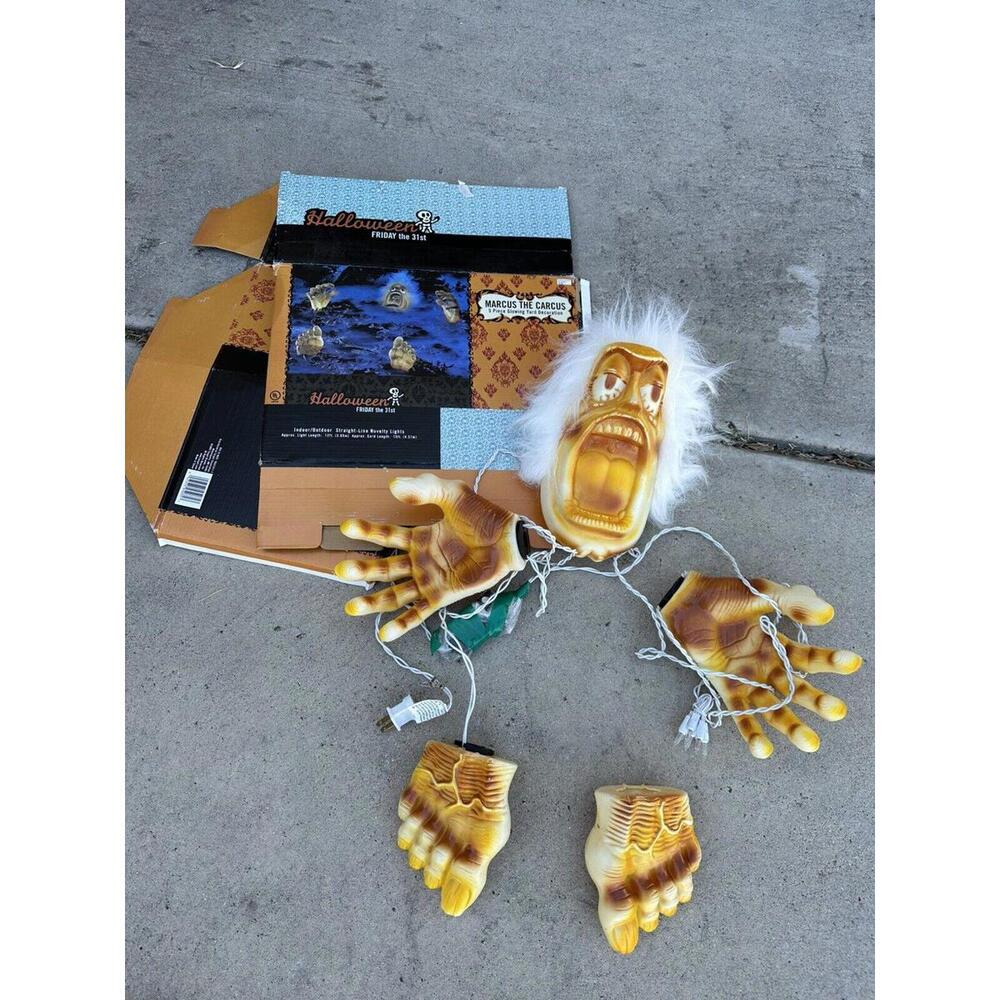 Vtg Marcus The Carcass Light Up Blow Mold Decoration  Halloween